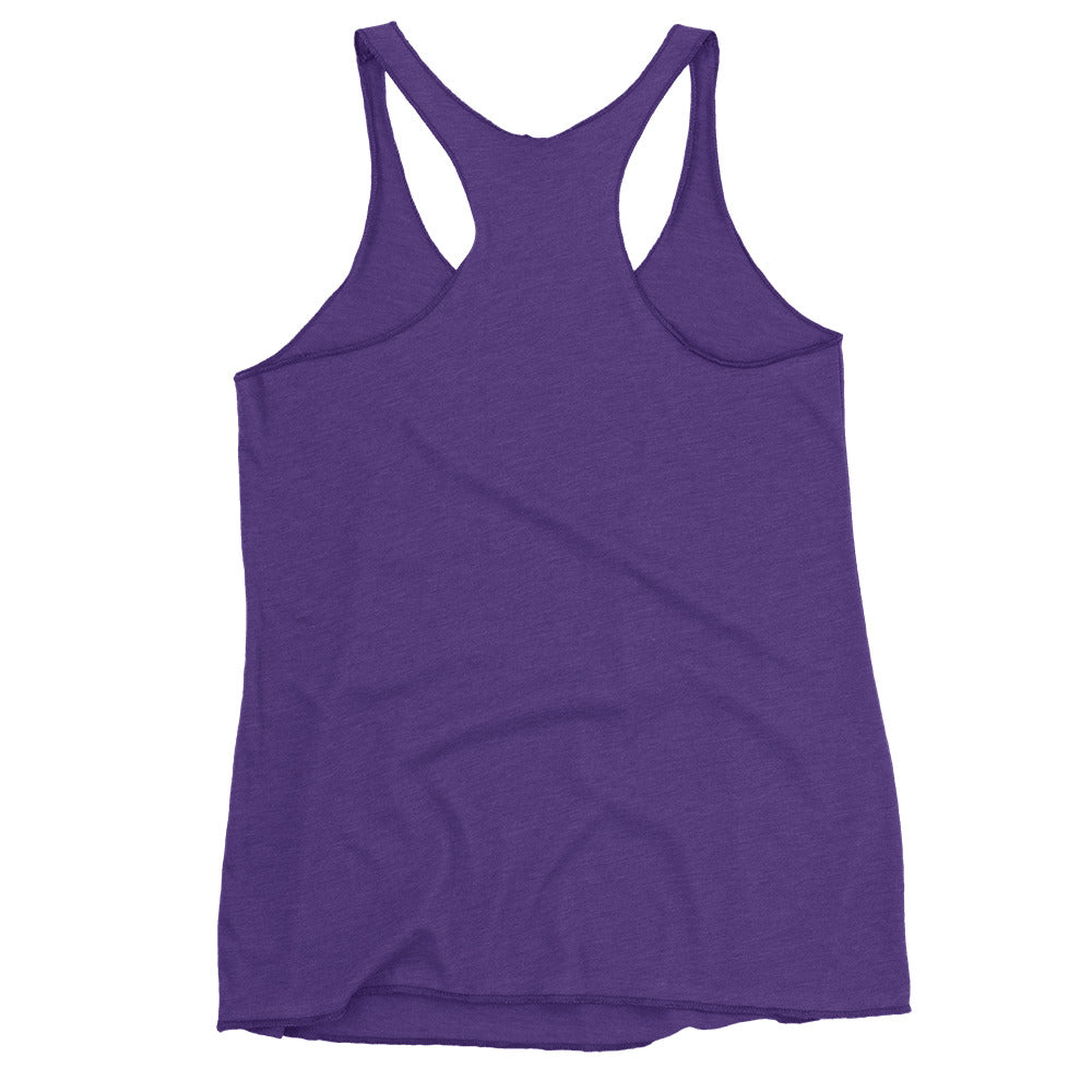 White Full Circle Women's Racerback Tank